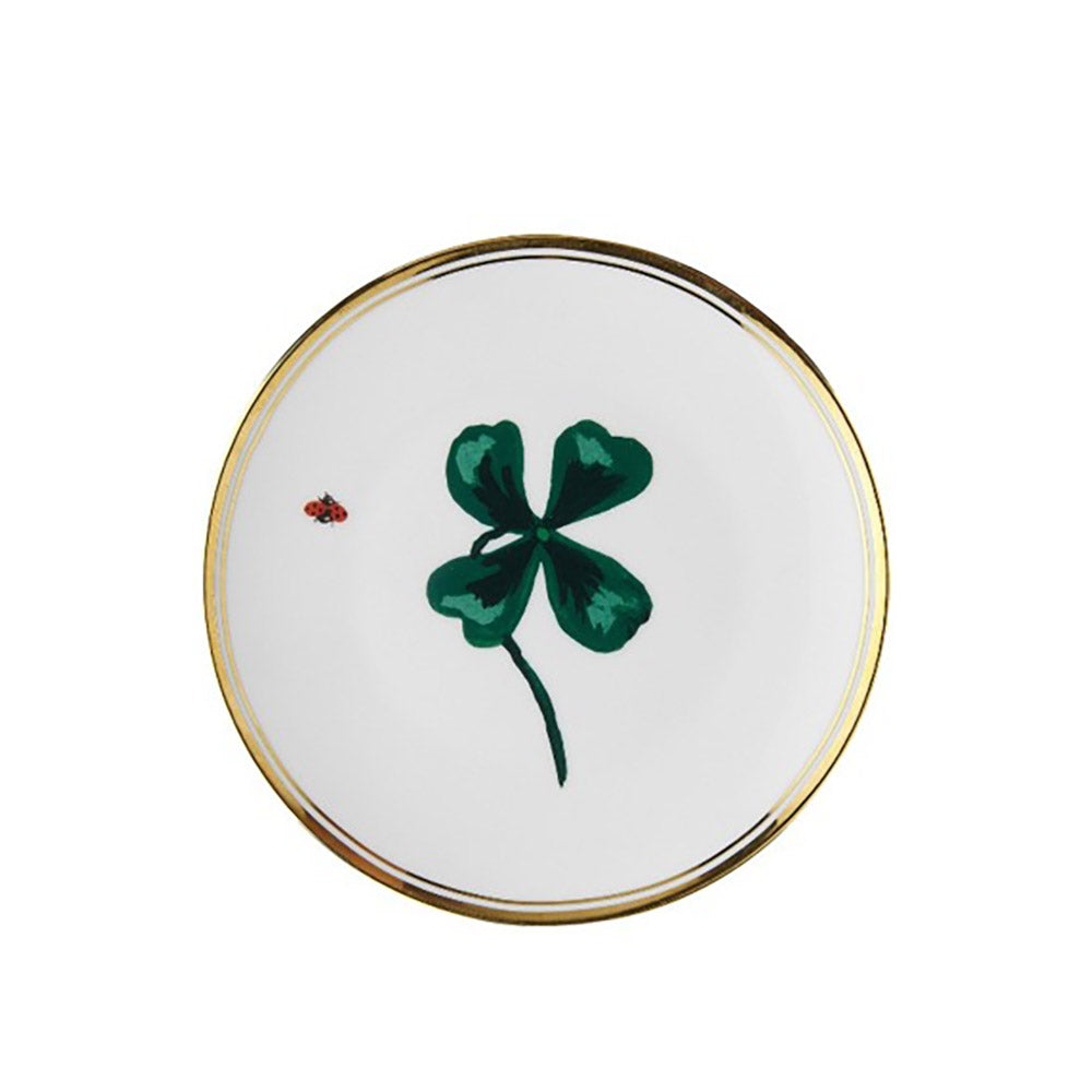 PIATTINO Quadrifoglio e Coccinella
