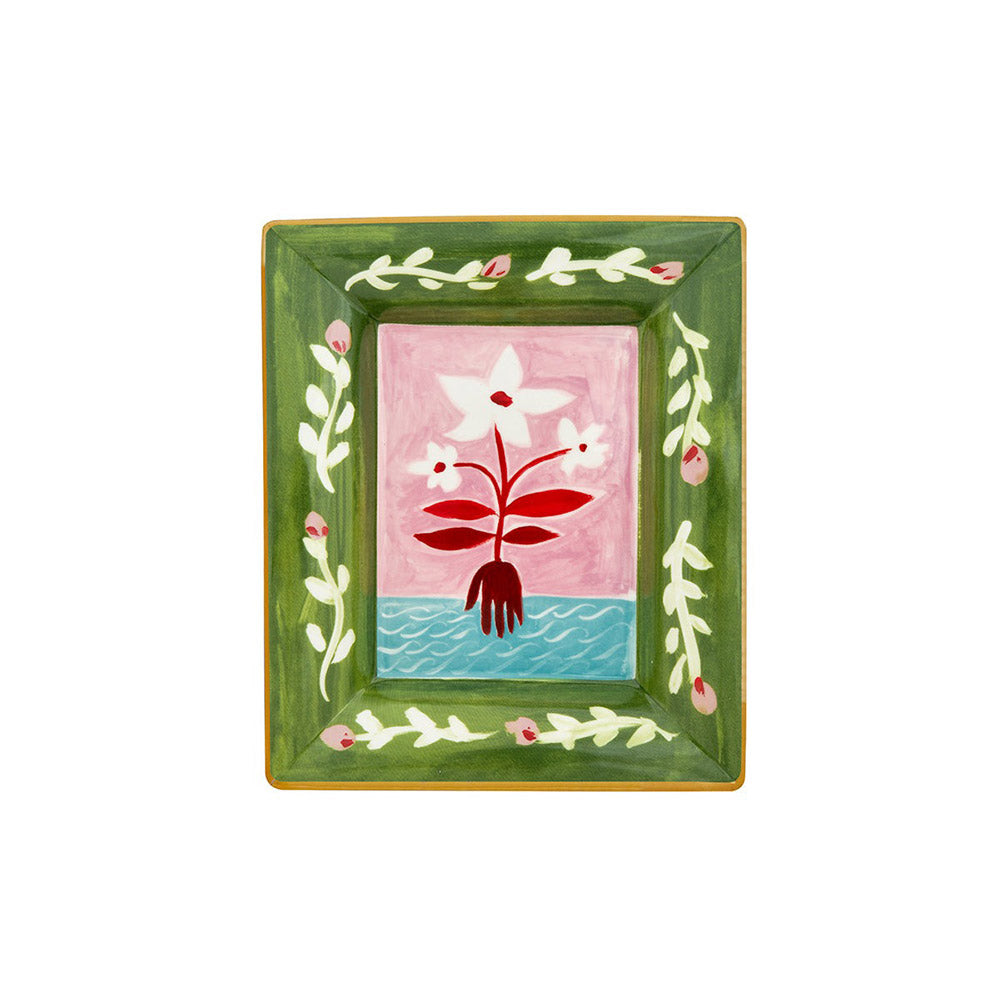 SVUOTATASCHE Fiori Bianchi