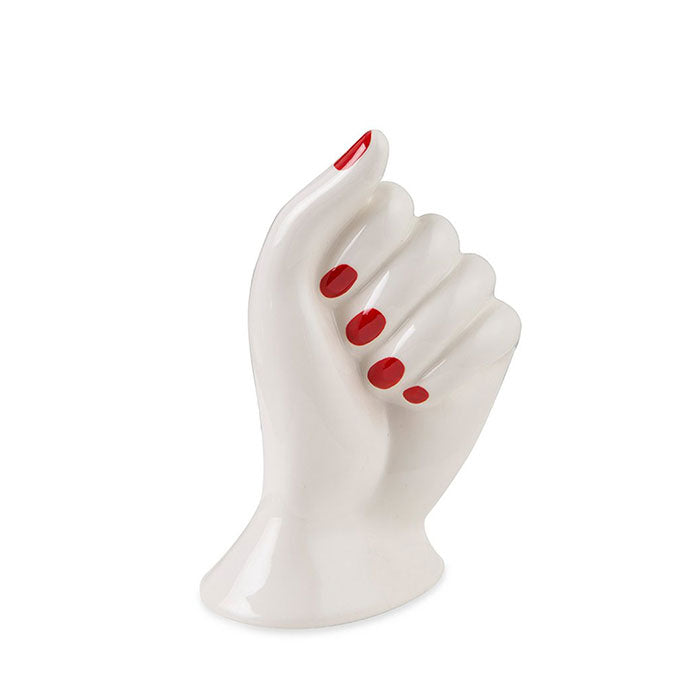 VASO Mano Smalto Rosso