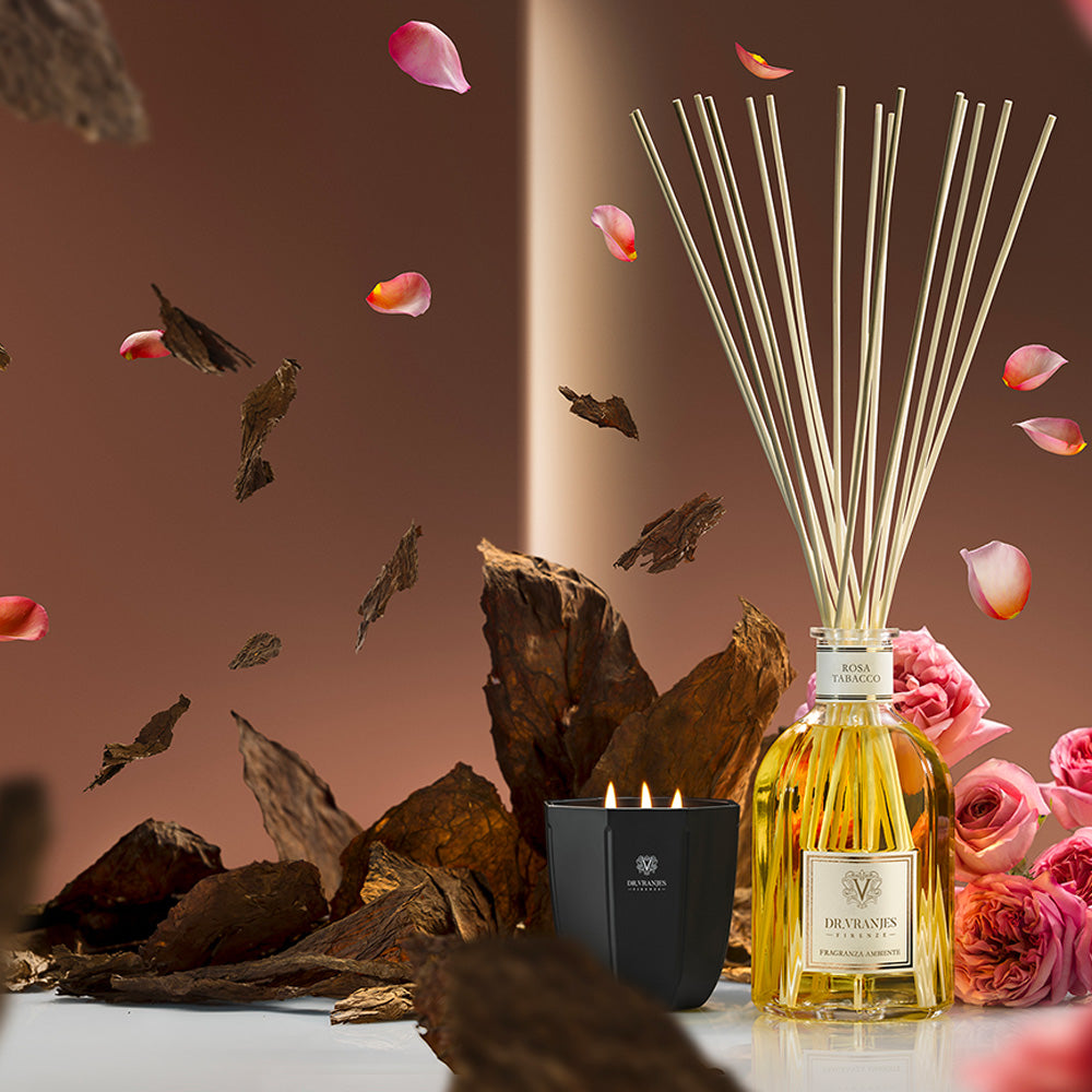 CANDELA PROFUMATA Rosa Tabacco